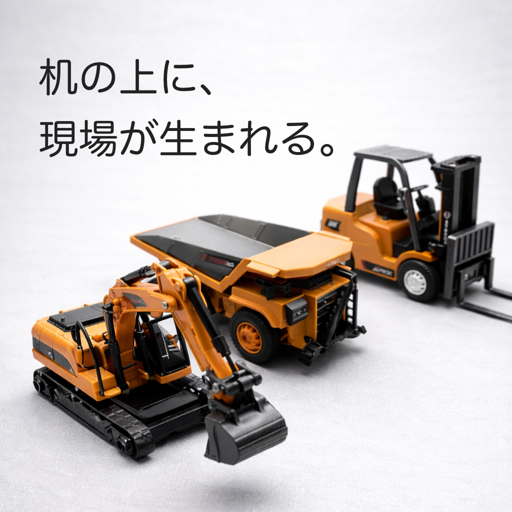 🚜 1/64スケール 精密RC建設車両シリーズ （ショベルカー／2台セット／3台セット）